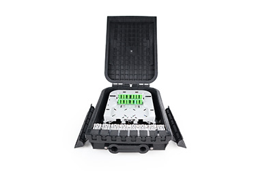 Cierre de Empalme Fttx con 16 Acopladores SCA Simplex y Divisor Óptico 1X16 PLC grado IP65