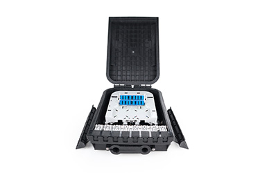 Cierre de Empalme Fttx con 16 Acopladores SCU Simplex y Divisor Óptico 1X16 PLC grado IP65